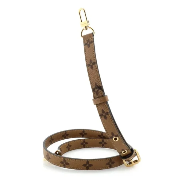 Brand NEW! UNUSED! LV Louis Vuitton Reverse Monogram Metis 20mm Adjustable Strap - Picture 2 of 14